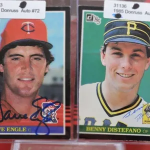 1985 DONRUSS AUTO'S ENGLE/DISTEFANO