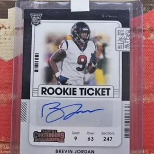 PANINI ROOKIE TICKET BREVIN JORDAN AUTO