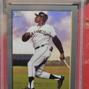 2020 TOPPS WILLIE MAYS TURKEY RED PSA 8