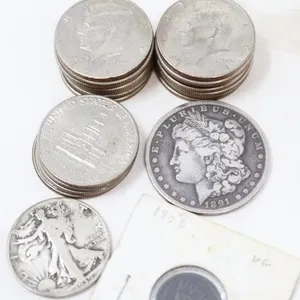 Kennedy Half Dollas, Morgan Silver Dollar, Liberty