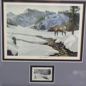 M.A. Wittman Print Eastern Wildeness 1999 Stamp