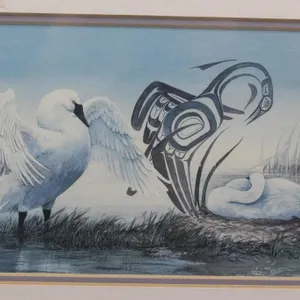 Sue Coleman Print Trumpeter Swan 12 x 15 inches
