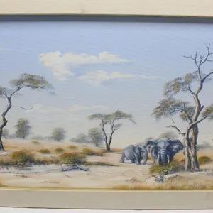 Boy Molefe Artist Original Oil on Board African
