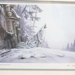 Sue Coleman Print Power of the Wolf 15 x 12 inches