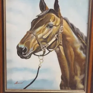 Artist Bond Original Oil Painting On Canvas Horse