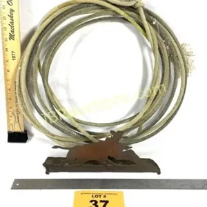 LARIAT AND STEER WRESTLING DOOR STOP
