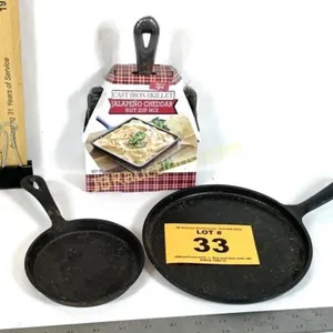 SMALL CAST IRON PANS