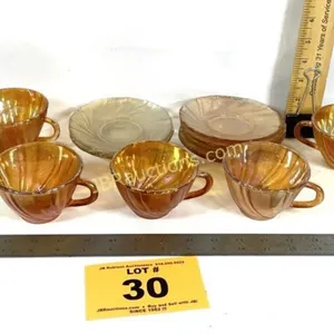 CARNIVAL CUPS AND SAUCERS