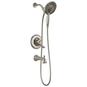 DELTA Stainless Dual-Function Tub  Shower Trim Kit