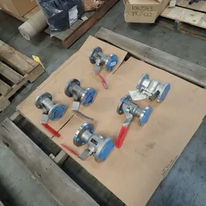 Lot of (6) Flanged Ball Valves
