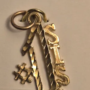10K Gold #1 Sis Pendant