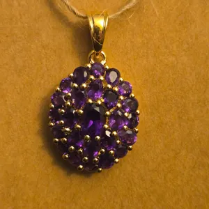 Purple Gemstone Pendant