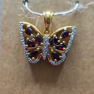 Butterfly Gemstone Pendant