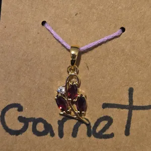 Red & Clear Stone Pendant