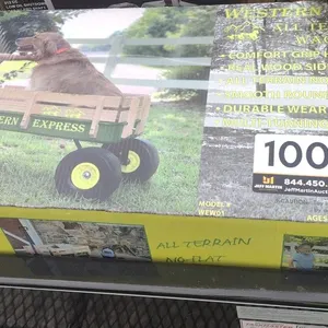 WAGON- CHILDRENS ALL TERRAIN FARM WAGON - GREEN