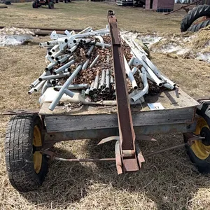 4 WHEEL WAGON, TARP SHED FRAME & TARP - CONDITION UNKNOWN