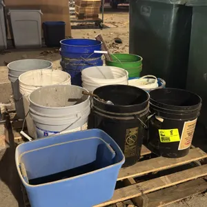 Bulk lot poly buckets with contents
