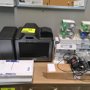 HID model: Fargo HDP5000, Card printer with additional accessories