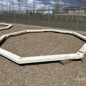 16 ft Double Grain Bin Skids