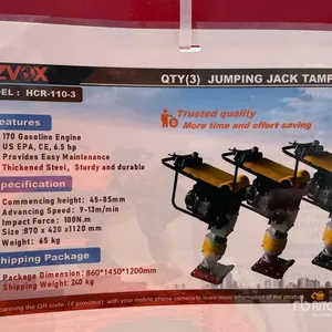Quantity of (3 ) 2026 STARVOX HCR-110-3 Jumping Jack Tamper (Unused)