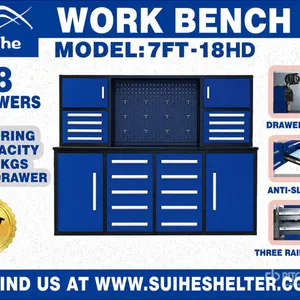 2026 Suihe NWB-H18DB-7 7 ft 18-Drawer Workbench (Unused)