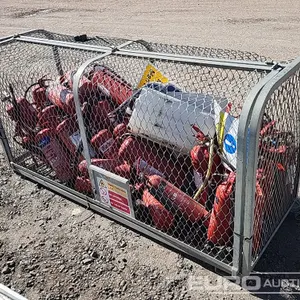 Cage of Fire Extinguishers 