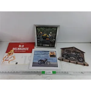 Old Milwaukee Calendar, Framed Yamaha Prints 11" x 9", 12" x 9", Wall Key Rack