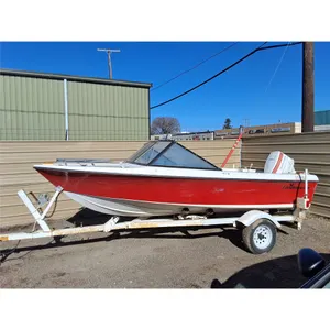 **CanaVenture 9K 2106 Boat w/  Johnson Sea Horse 70HP Engine & Trailer - Powers On, As Is