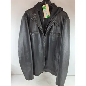 *DH3 Hooded Leather Jacket - XL