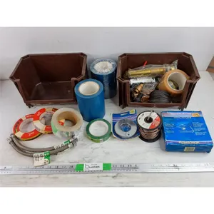 Stackable Bins, Assorted Tapes & Plumbing Supplies