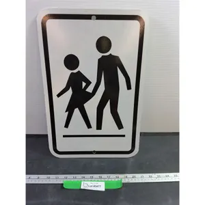 Novelty Pedestrian Sign Metal 17 3/4" x 11 3/4"