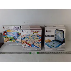 (12) Hiho Cherry-O, Scrabble Jr. & Battleship Travel Games- Appear New