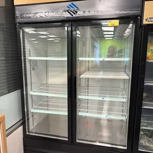 NEWTOP COMMERCIAL BOTTOM MOUNT GLASS DOOR FREEZER SML-GD54R-BLK-SW