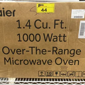 HAIER MODEL HMV1472BHS. 24" 1.4 CU FT CAPACITY 1000W OVER THE RANGE MICROWAVE WITH 300 CFM