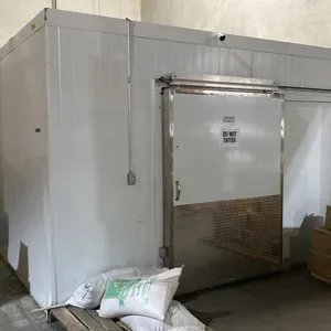 COOL MASTER 16' X 13.5' X 9' TALL WALK IN COOLER WITH EXTRA WIDE SLIDING DOOR
