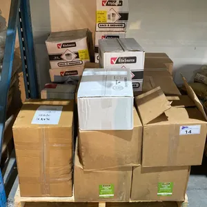 PALLET LOT OF VINEGAR, GARBAGE BAGS AND MORE