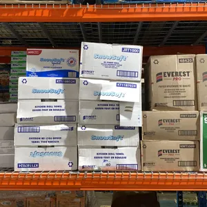 LOT OF FREEZER BAGS, KITCHEN ROLL TOWELS, INSULATED FOIL AND BATHROOM TISSUE