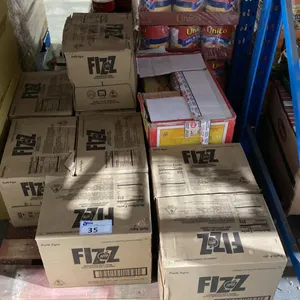 PALLET LOT OF FIZZ JUICE AND MDH CURRY POWDER