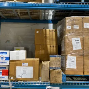 SHELF SPACE OF WHOLESALE PRODUCT INC. GARBAGE BAGS AND REUSABLE WOVEN BAGS
