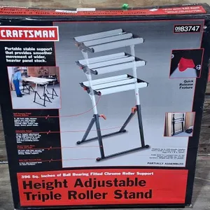 Craftsman height adjustable triple roller stand
