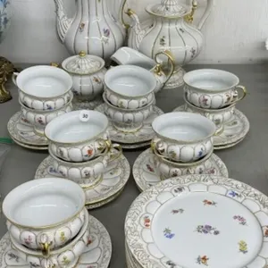 Dresden Dessert Set - Coffee Pot, Teapot, Cream,