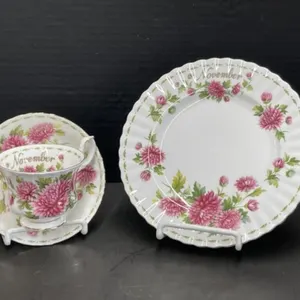 Royal Albert Chrysanthemum Flower of the Month -