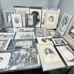 24 antique black & white photos