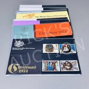 10 sets of British mint Christmas stamps