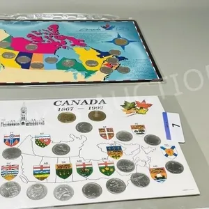 2 Canadian Provincial coin sets w/ double loonie