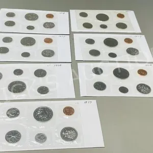 7 Canadian uncirculated coin sets - 1974-81