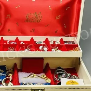 musical jewelry box & contents