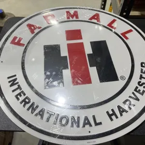 Metal Sign "Farmall" 23" Dia