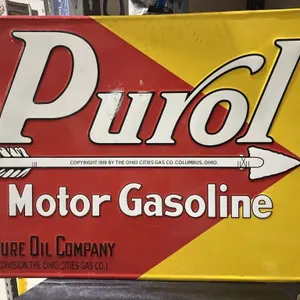 Metal Sign "Purol" 29"x23"