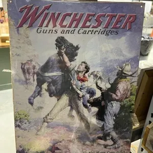 Metal Sign "Winchester" 12"x16"